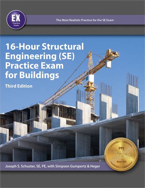 16 Hour Structural Engineering Se Practice Exam For Buildings By Schuster Pe Joseph S June 11 2015 Paperback