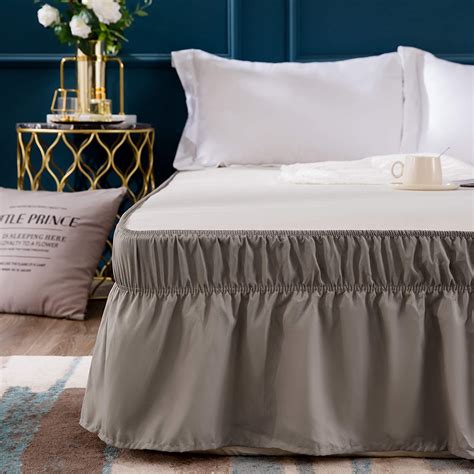 16 inch drop bedskirt king. Our bed skirts are also designed with split corners and slight ruffling for less fuss and a great fit every time. Made of 100 percent cotton. Machine washable and iron safe. Includes one farmhouse bed skirt to fit standard King beds with a long 16-inch drop to ensure that the skirt reaches your floor. Made of 100% cotton. 