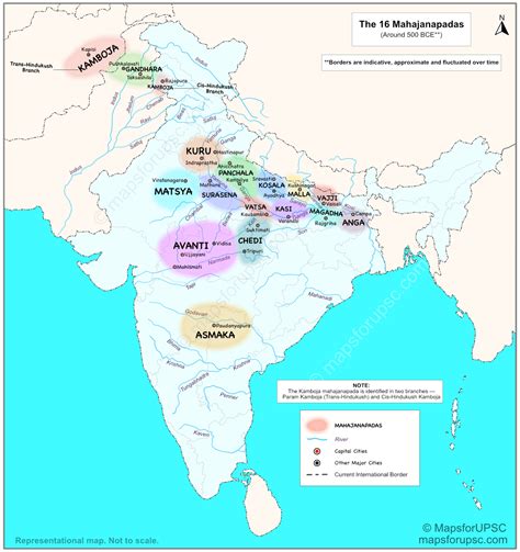 16 Mahajanapadas Map