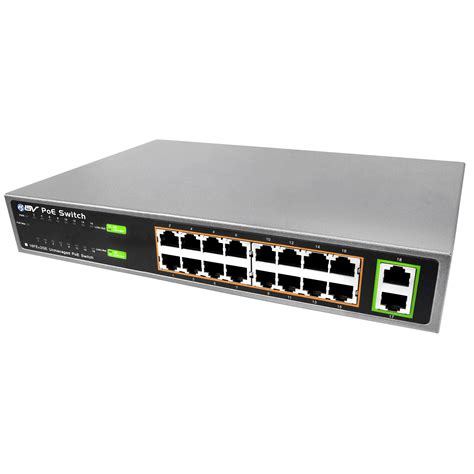 16 port poe switch. 16-Port Gigabit Ethernet Unmanaged Switch. Get networks up and running with plug-and-play unmanaged switches. Set it and forget it, energy-efficient switches are built like tanks and last for decades. 16-Port | GS116. 16-Port | With Enhanced Features | GS116Ev2. 16-Port | With Enhanced Features | Click Mount | GSS116E. 
