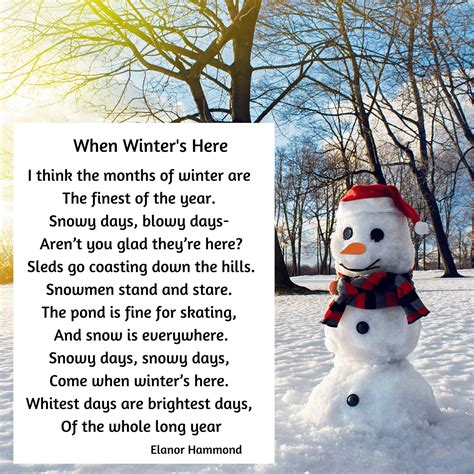 16 Winter Poems For Kids To Cherish The Poem About Snow For Kids - Poem About Snow For Kids