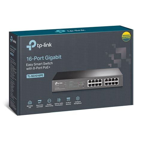 16-Port Gigabit Easy Smart PoE Switch with 8-Port PoE+