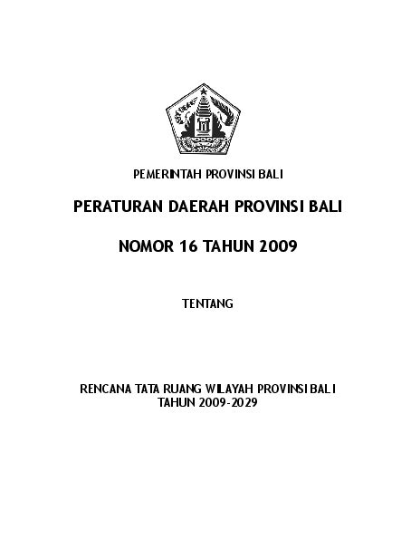 16. Perda No. 16 Tahun 2009 - Kemenkumham