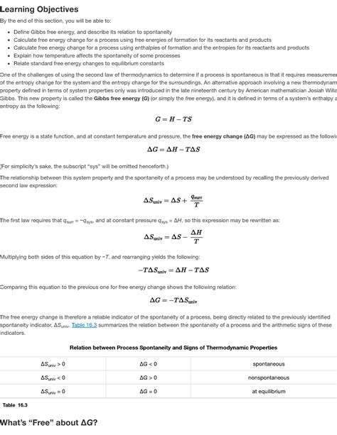 16.4 Free Energy - Chemistry 2e | OpenStax - wintechmobiles.com