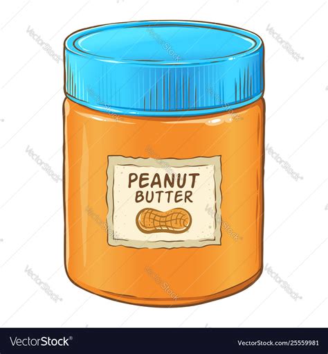 160 Peanut Butter In Jar Clip Art Royalty Free - GoGraph