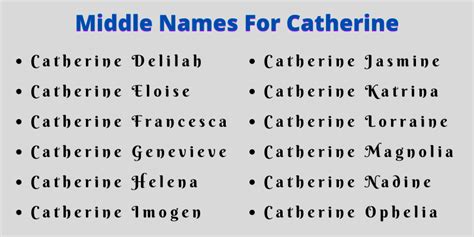 161+ Middle Names for Catherine [Cute & Adorable]