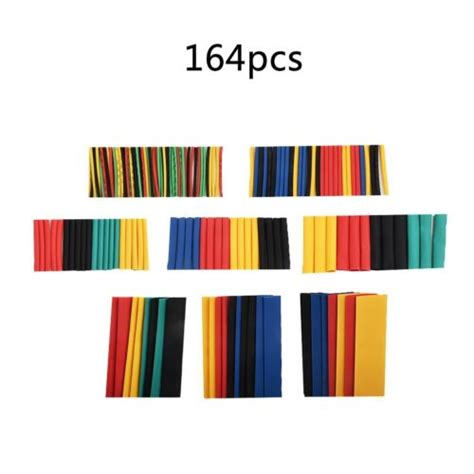 164Pcs/Set Mixed-Color Heat Shrink Tubing Heat Insulation ... - eBay