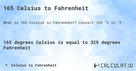 165 F In Celsius