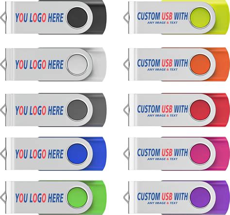 16GB Personalized USB Drives Translucent USB Flash Drives with Logos