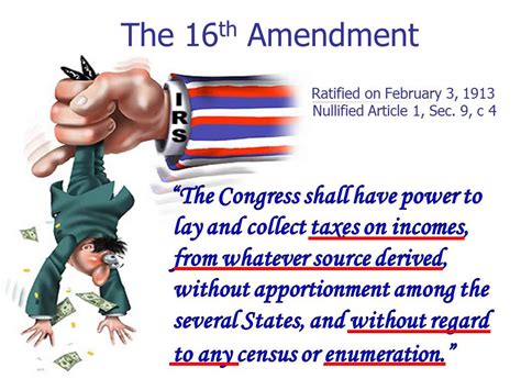 16th amendment ratification controversy