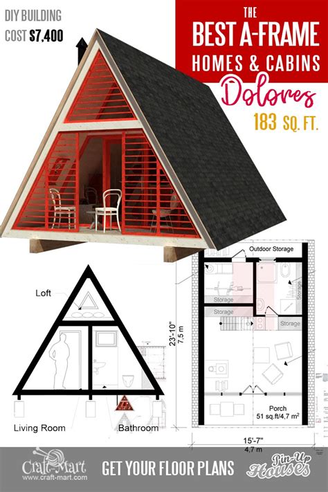 Introducing the premier A-Frame Canada model. A one-bedroom, one-bathroom cabin with an open-concept kitchen/living area and cozy loft space to make your own. 1061 Total SFT. 800 First floor SFT. 261 Second Floor SFT. 21' Roof Height. 20 Windows (number). 