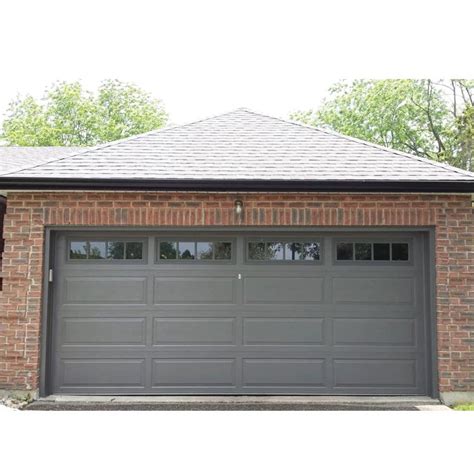 16x7 insulated garage door. Its dense insulation also produces a quieter door, while its industry leading R-values provide year-round comfort and improved energy efficiency. If you like the high-end look of wood carriage-house style garage doors, but still want the benefits of a durable, low-maintenance, insulated steel garage door, consider the Coachman Collection. 