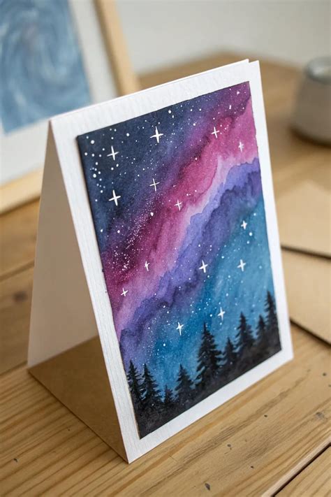 17+ Creative DIY Watercolor Card Ideas - muktibox.com