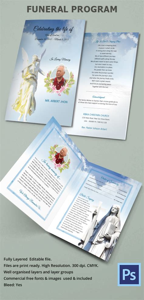 17+ Catholic Funeral Templates Free Word, PDF, PSD Documents Download Program Design Trends
