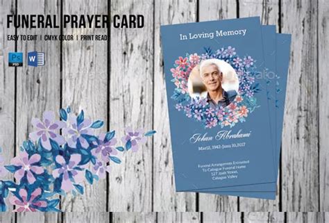 17+ Funeral Prayer Card Templates in PSD Word Free & Premium Templates