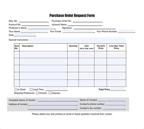 17+ Purchase Request Template DocTemplates