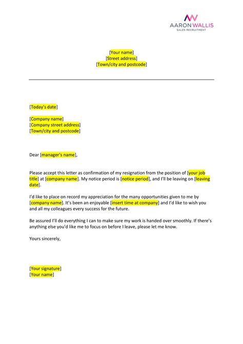 17+ Resignation Letter Doc Format DocTemplates