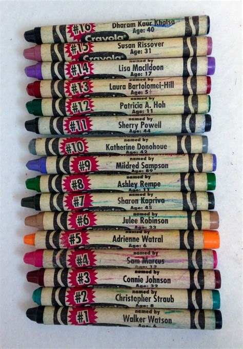 17 Crazy Crayon names that are official core colors - Spudart