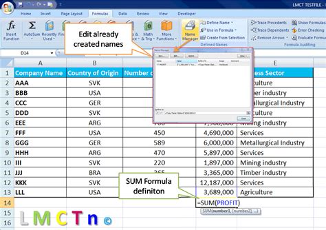 17 Name Manager in Excel Learning Motivates Creative Thinking