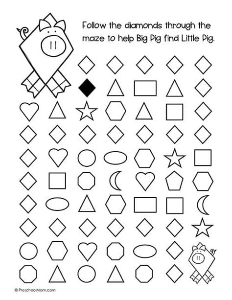 17 Brilliant Diamond Shape Activities For Preschoolers Teaching Preschool Diamond Shape Worksheets - Preschool Diamond Shape Worksheets