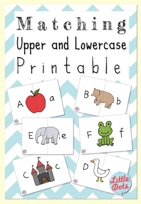 17 Fun Printable Match Uppercase And Lowercase Letters Uppercase Lowercase Matching Printable - Uppercase Lowercase Matching Printable