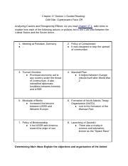 Read 17 1 Guided Reading Two Superpowers Face Off 