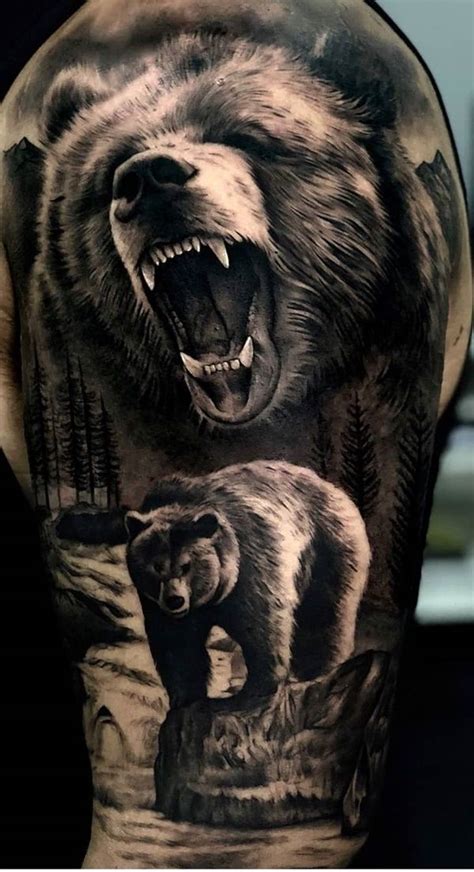 170 Amazing Bear Tattoo Designs With Meanings And Bear Tattoo - Bear Tattoo