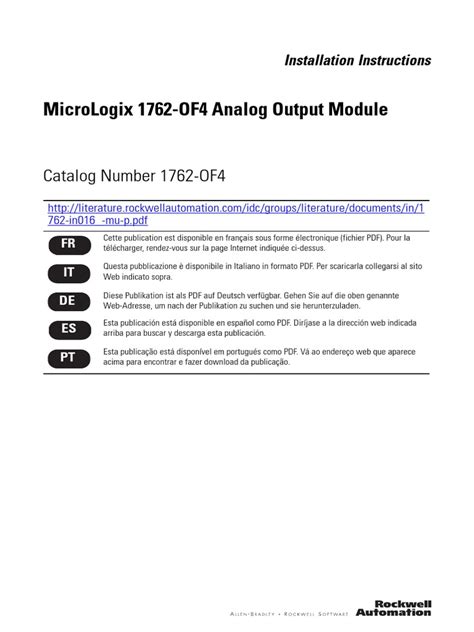 1762 Of4 Manual