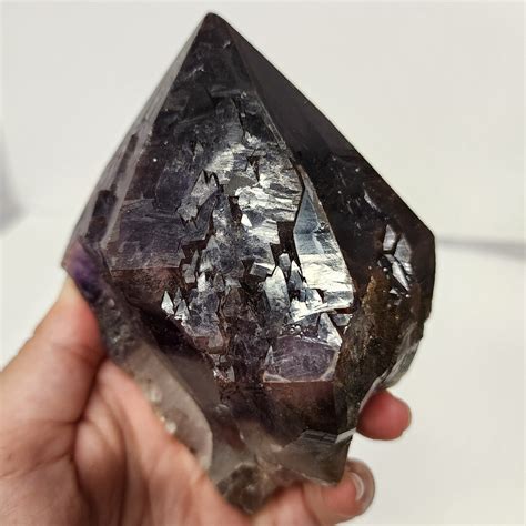 177 G Rare Spirit Trigonic Record Keeper Double Amethyst