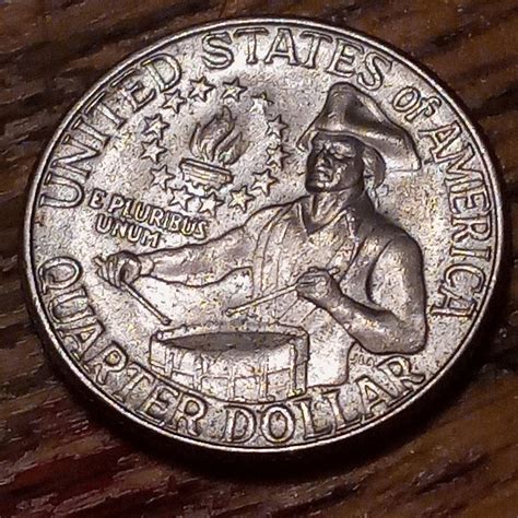 This quarter dollar was minted in the years 1975 and 1976, and display the dual dates of 1776-1976. Moreover, during the release of the Bicentennial quarters, no coins of this denomination carried the single date of 1975 or 1976. The 1776-1976 bicentennial coin is fondly called the “drummer boy quarter.”. A Die Crack Displays On Washington .... 