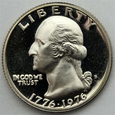 For the first time since 1964, silver was used in quarter production, but only as a special minting for proof sets from the San Francisco mints for the Bi-centennial Washington quarter. Only 7 million silver quarters were produced and the date mark was 1976 instead of the 1776-1976 date stamp for circulation 1975-6 Washington quarters. These proof …. 