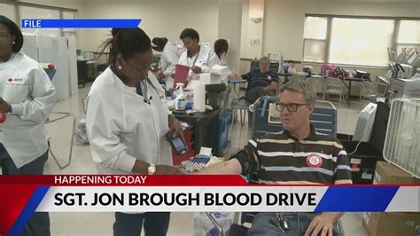 17th annual Sergeant Jon Brough Blood Drive takes place today