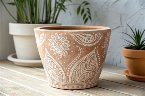 18+ Charming Boho Ceramic Plant Pot Ideas - muktibox.com