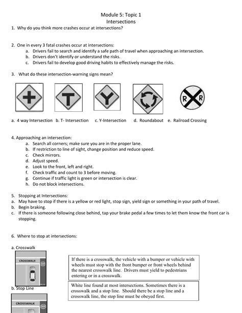 18+ Drivers Ed Chapter 9 Worksheet Answers YunisSchilo