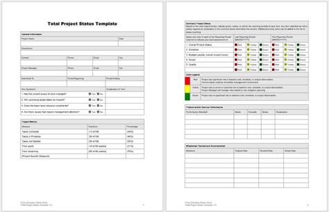 18+ Free Project Status Report Templates Word Templates for Free Download