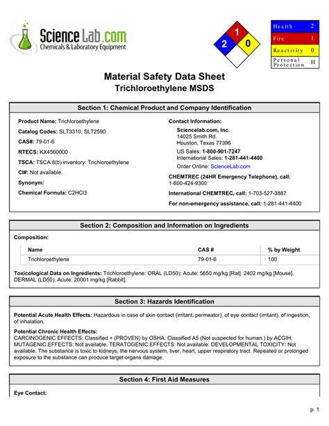 18+ Material Safety Data Sheet Word Format Pics Best Information and