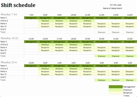 18 Work Roster Template Excel Excel Templates Excel Templates