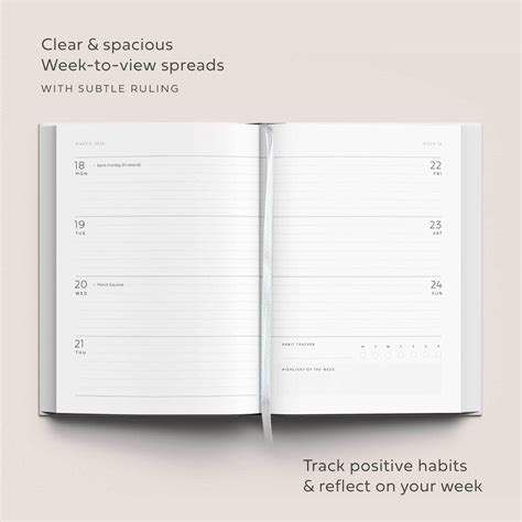 18 A5 Week To View Diary Personal Organiser With Address Book And Pen 2077 Blue 2077