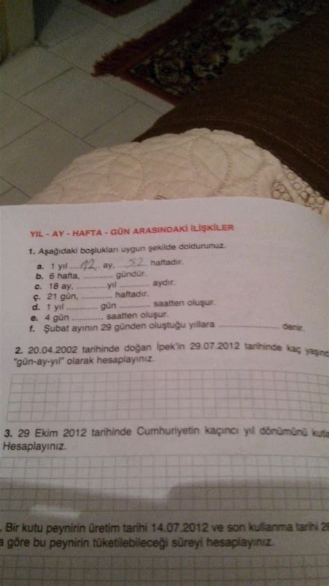 18 ay, kaç gündür .