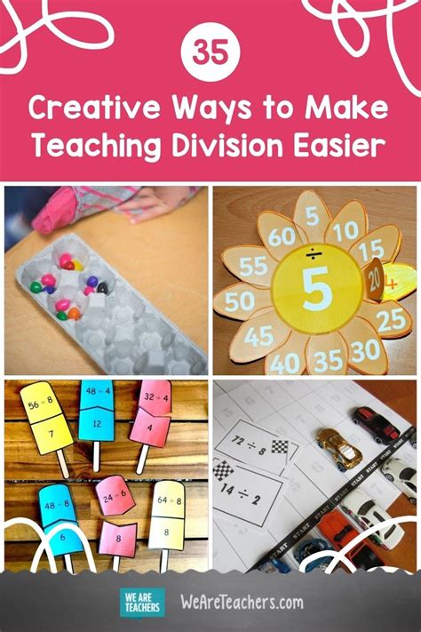 18 Creative Ways To Make Teaching Division Easier Division Manipulatives - Division Manipulatives
