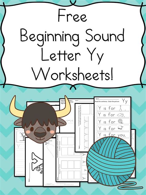 18 Free Beginning Sound Letter Y Worksheets Easy Sounds Of Y Worksheet - Sounds Of Y Worksheet