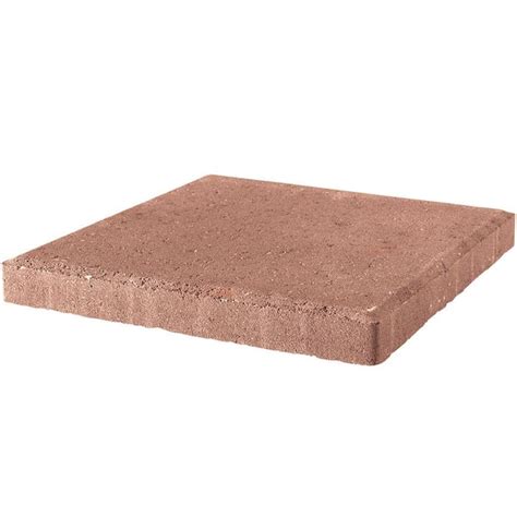 18 in. x 18 in. x 1.75 in. River Red Square Concrete Step …