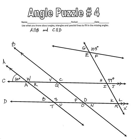 18 Missing Angle Puzzle Worksheet Worksheeto Com Triangle Missing Angle Worksheet - Triangle Missing Angle Worksheet