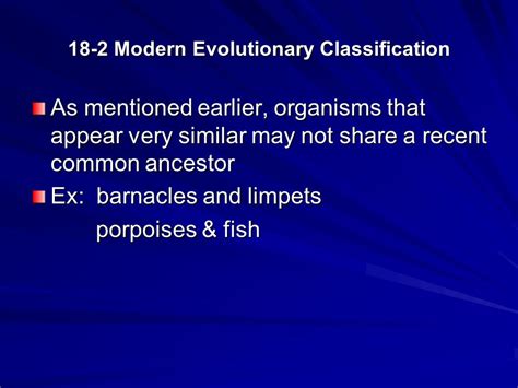 Read Online 18 2 Modern Evolutionary Classification 