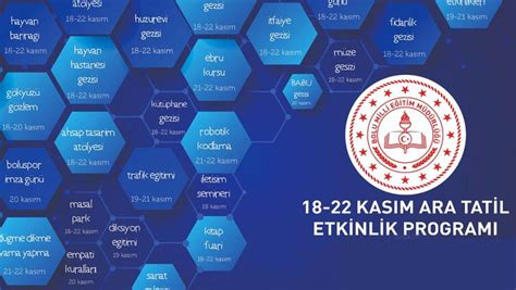 18-22 KASIM 2019 ARA TATİL PROGRAMI . 