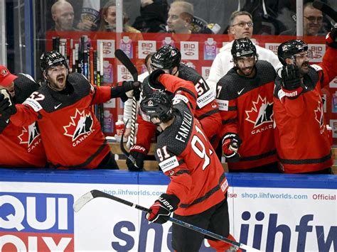 18-year-old Adam Fantilli scores as Canada advances to final of ice hockey worlds