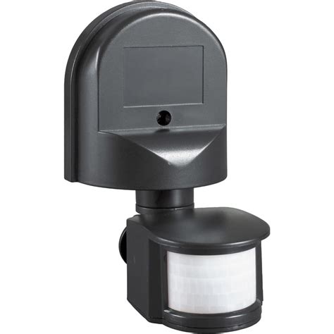 180° PIR Sensor IP44 Black Toolstation