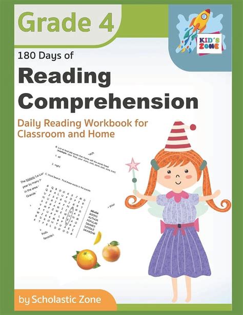 Read 180 Days Of Reading Comprehension Grade 4 Daily Reading Workbook For Classroom And Home Reading Comprehension And Phonics Practice School Level Activities Home Workbooks Book By Scholastic Zone