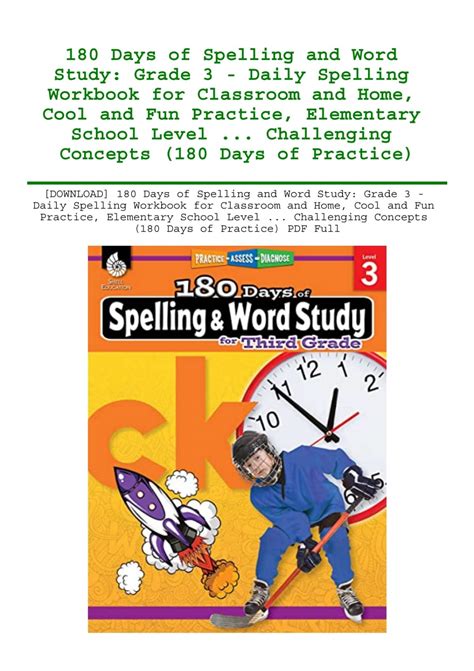 Read Online 180 Days Of Spelling And Word Study For First Grade Practice Assess Diagnose By Shireen Rhoades