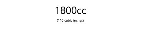 1,800 Cubic Centimeters ≈ 109.84274 Cubic Inches result rounded Decimal …. 